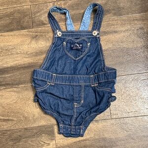 Jordache Dark Blue Kids Overall shorts sz 24months
